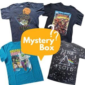 Men’s Medium Graphic Tee Mystery Pack – 5 Shirts – Pop Culture Favorites